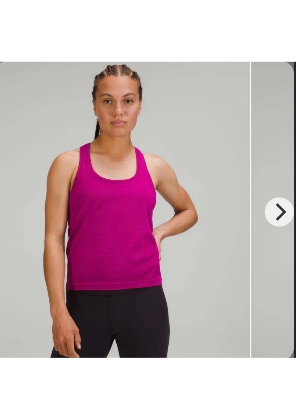 Lululemon Swiftly Tech Racerback Tank 2.0 Race Length Size 6 Neon Magenta